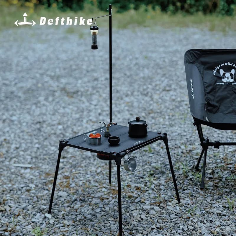 Difeike folding small square table outdoor camping Internet celebrity lightweight table portable simple picnic ultra-light camping